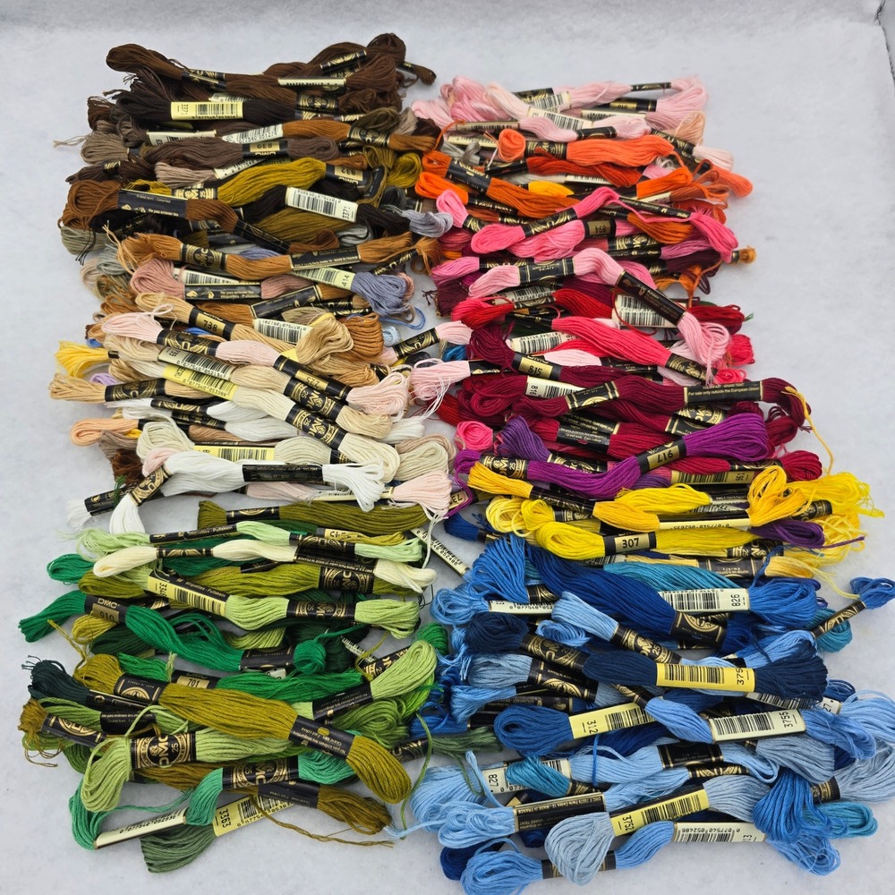 Lot 200 Skeins DMC Mouline Special Embroidery Floss Assorted Colors Cotton
